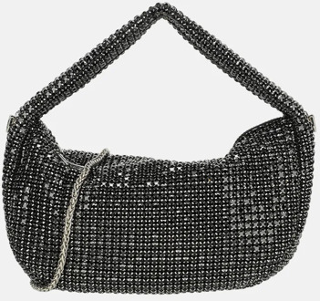 Firenze strass buideltje handtas black Zwart
