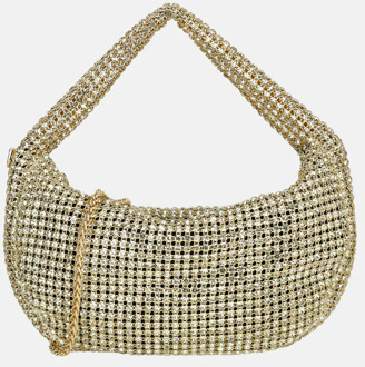 Firenze strass buideltje handtas gold Goud