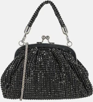 Firenze Strass handtas black Zwart