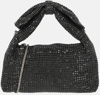 Firenze Strik strass handtas black Zwart - No Size