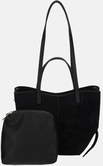 Firenze Suedine handtas S black Zwart