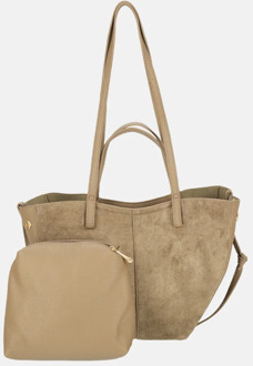 Firenze Suedine handtas S dark taupe