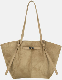 Firenze Suedine shopper L taupe - No Size
