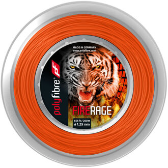 Firerage Ribbed 200m Rol Snaren-Rood - 1.25