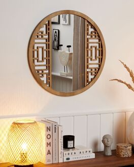 FIRMINY Wandspiegel lichte houtkleur Bruin