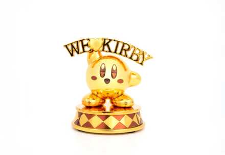 First 4 Figures Kirby DieCast Statue We Love Kirby Gold Edition 10 cm