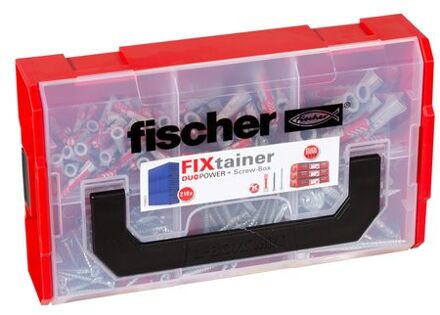 Fischer 210-delige Wandpluggen- En Schroevenset Fixtainer Duopower