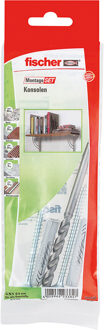 Fischer 534578 Montageset consoles Inhoud 1 set 2x universele plug UX 8 x 50 mm R · 2x schroef 6 x 85 mm · 1x steenboor Ã 8 x 120 mm.