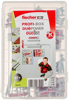 Fischer 541107 100 Delige Profibox Duopower-Duotec pluggenset