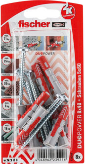 Fischer Deuvel DUOPOWER 8X40 S PH K DE Plug