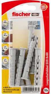 Fischer Deuvel met lange schacht SXR 8x60 K 10 Plug