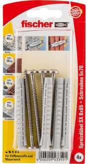 Fischer Deuvel SX 8x65 S A2 K 4 Plug