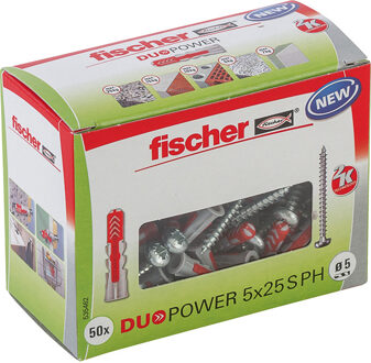 Fischer DUOPOWER 5x25 PH LD met cilinderkop