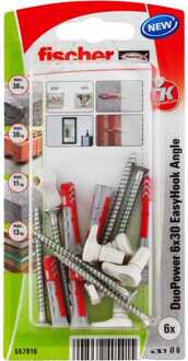 Fischer DUOPOWER 6X30 EasyHook Angle K 6 Plug