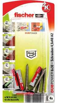 Fischer DUOPOWER 6x30 S A2 K 4 Plug