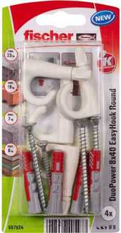 Fischer DUOPOWER 8X40 EasyHook Round K 4 Plug
