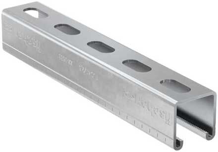 Fischer FIS montagerail/-profiel Samontec FUS, staal, antraciet