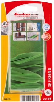 Fischer Gasbetonplug Gb Nylon - Diam. 8mm - 4 Stuks