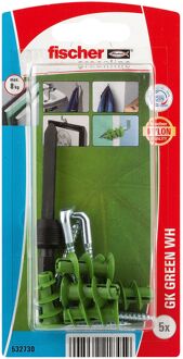 Fischer Gipsplaatplug Gk Green Nylon - Ø 20 Mm - 5 Stuks