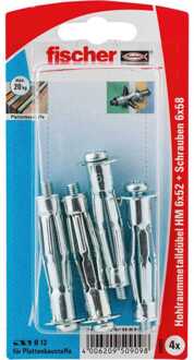 Fischer Hollewandplug HM 6 x 52 SK - 4 Stuks