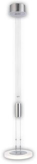 Fischer & Honsel Hanglamp Diskus - Nikkelmat - Led 8,5w - Diam. 220mm