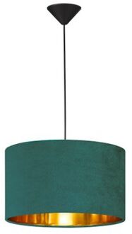 Fischer & Honsel Hanglamp Groen Fluweel E27 40w