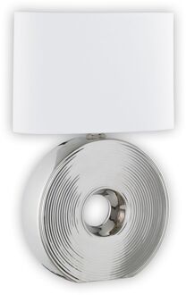 Fischer & Honsel Tafellamp Eye - Zilver - E27 - Met Snoerschakelaar