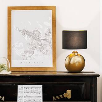 Fischer & Honsel Tafellamp Foro Brons E14 40w