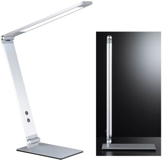 Fischer & Honsel Tafellamp Geri - Led 8w - Tunable Wit - Aluminiumkleurig