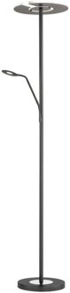 Fischer & Honsel Vloerlamp Dent Zwart Led 37+8w