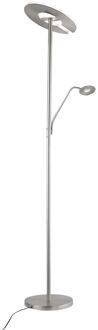 Fischer & Honsel Vloerlamp Nikkel Led 37w+8w