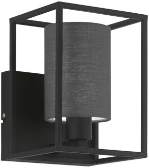 Fischer & Honsel Wandlamp Gilli Zwart E14