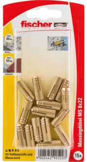 Fischer Messing plug MS 6x22 K 15 Plug