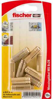 Fischer Messing plug MS 8x28 K 10 Plug