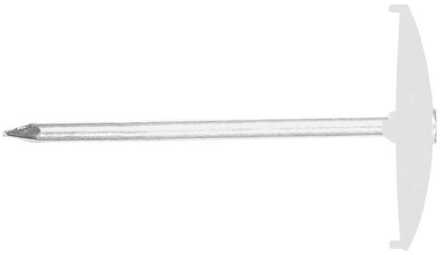 Fischer Ovale spijkerclip halogeenvrij Grijs Fischer 48313 NSB 100 stuks