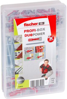 Fischer Profibox - Duopower pluggen- en spaanplaatschroevenset - 160-delig - 538622