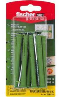 Fischer Slagplug N GREEN 8x80/50 S K 10 Plug