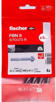 Fischer Snelbouwanker Fbn Ii 08/10 A4/4b Volle Wand 3st.