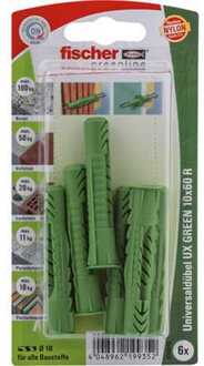 Fischer Universele plug GREEN 10x60 R K 6 Plug