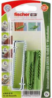 Fischer Universele plug GREEN 10x60 R WH K 2 Plug