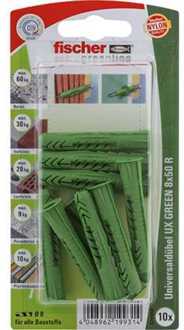 Fischer Universele plug GREEN 8x50 R K 10 Plug