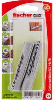 Fischer Universele plug UX 14x75 K 2 Plug