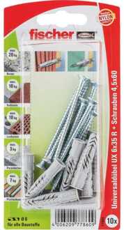 Fischer Universele plug UX 6x35 R S K 10 Plug