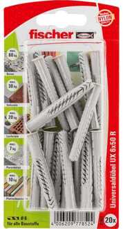 Fischer Universele plug UX 6x50 R K 20 Plug