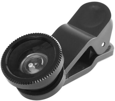 Fish Eye Voor Iphone Huawei Samsung Xiaomi Telefoon Telefoon Lens Fisheye + Groothoek + Macro Camera Lenzen Objetivo Movil telelens zwart