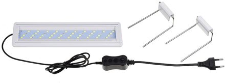 Fish Tank Lamp Led Aquarium Licht Kap Aquarium Led Licht Aquarium Verlichting Met Uitschuifbare Beugels Voor 20-80cm Aquarium 30Cm EU plug