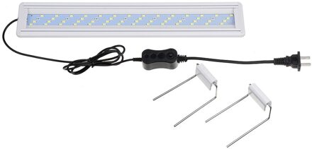 Fish Tank Lamp Led Aquarium Licht Kap Aquarium Led Licht Aquarium Verlichting Met Uitschuifbare Beugels Voor 20-80cm Aquarium 40Cm US plug