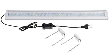 Fish Tank Lamp Led Aquarium Licht Kap Aquarium Led Licht Aquarium Verlichting Met Uitschuifbare Beugels Voor 20-80cm Aquarium 60Cm EU plug