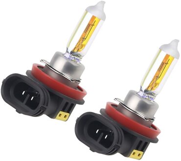 FISHBERG 2 pcs Super Heldere Halogeenlamp H8 12 V 55 W 2300 K Golden Yellow Quartz Glas Auto Koplamp lamp h8 55 w Halogeenlampen