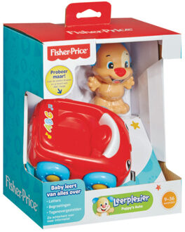 Fisher Price leerplezier puppy's auto - rood